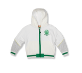 Tennis Collection | Slogan Print Contrast Zip Hoodie